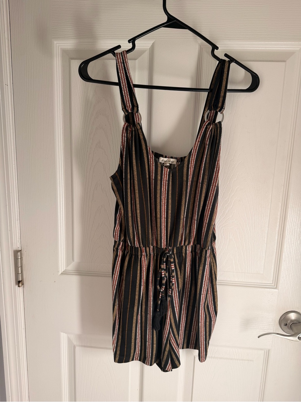 Striped Black Multicolor Super Soft Romper